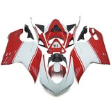 049 Fairing Ducati 848 1098 1198 2007 - 2012 White Red Kit